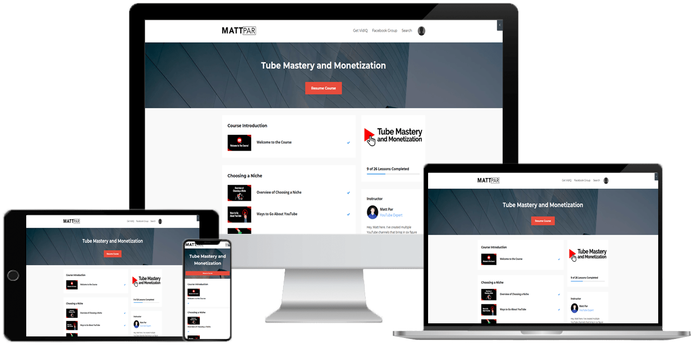 Matt Par – Tube Mastery and Monetization 3.0