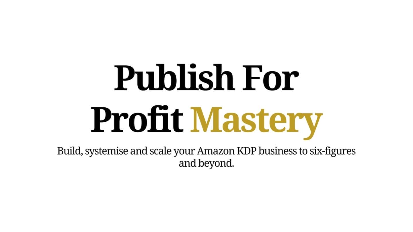 Sam Barnes – Publish For Profit Mastery
