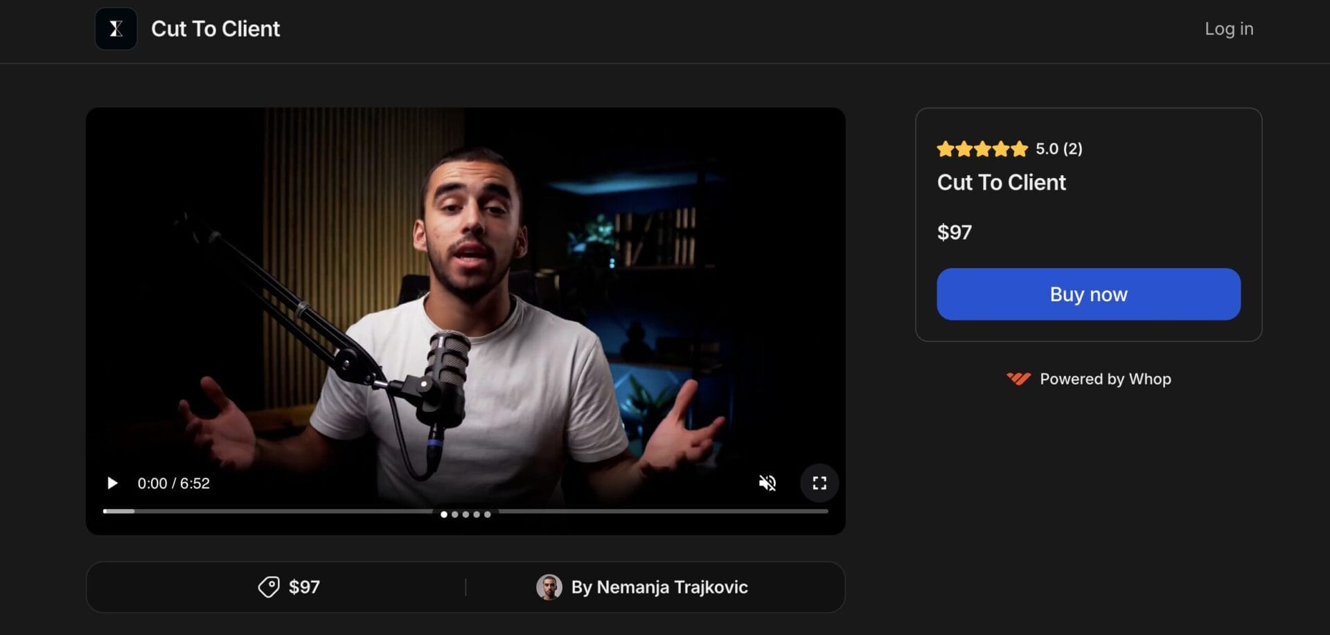 Nemanja Trajkovic Cut To Client